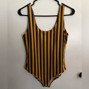 Striped bodysuit